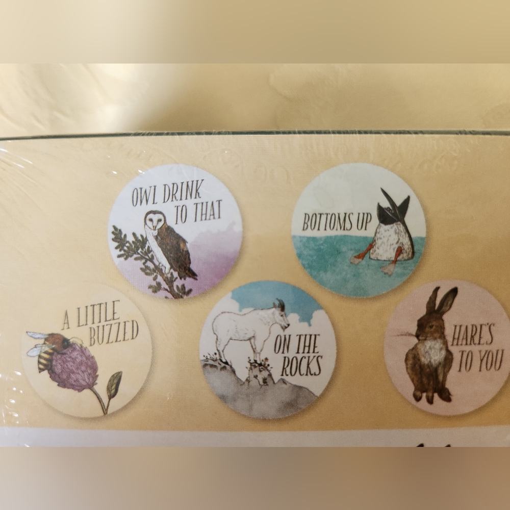 Set of 15 Pressed Paperboard Coasters NWT - Picture 3 of 4